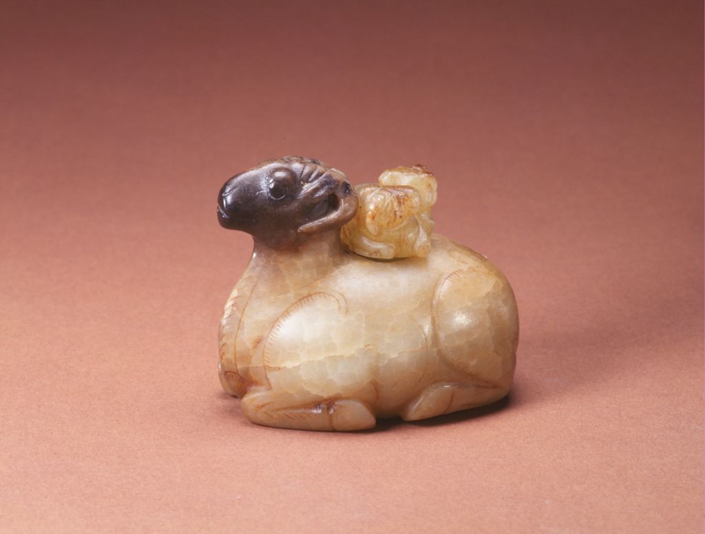 图片[1]-Jade Crouching Sheep Inkstone Drop-China Archive